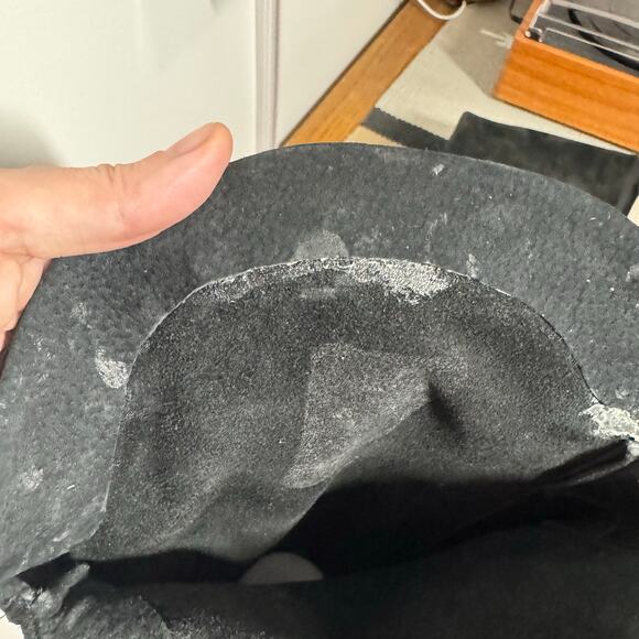 Free People Banks Over The Knee Suede Boot Women 7.5 Black Western Boho - Picture 8 of 11